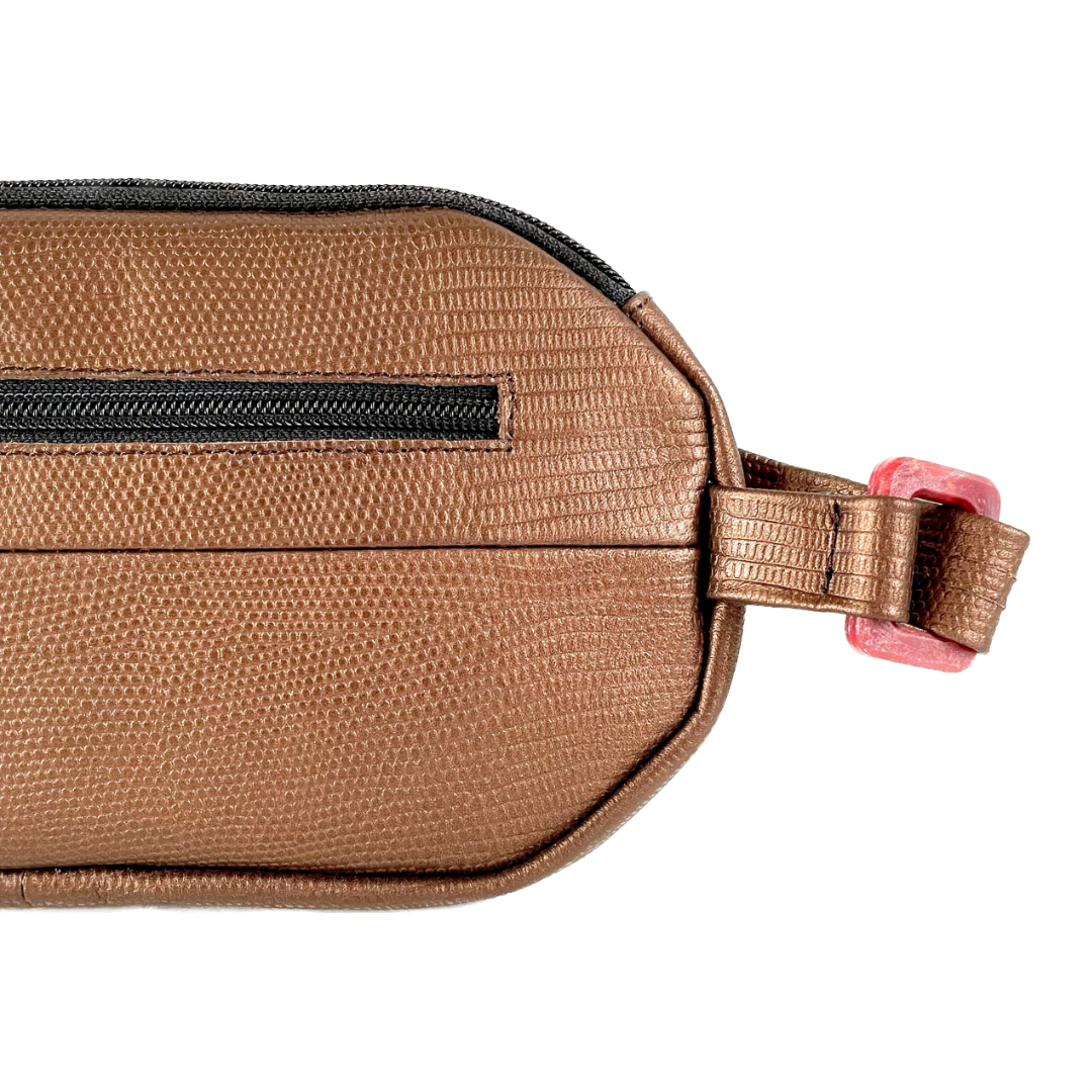 Mystical Palace Repurpposed Leather Crossbody Banana Bag