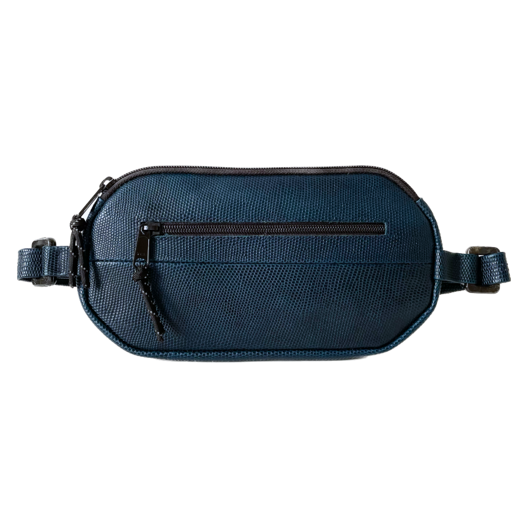 Eclectic Lizzard Repurposed Leather & Recycled Plastics Banana Bag