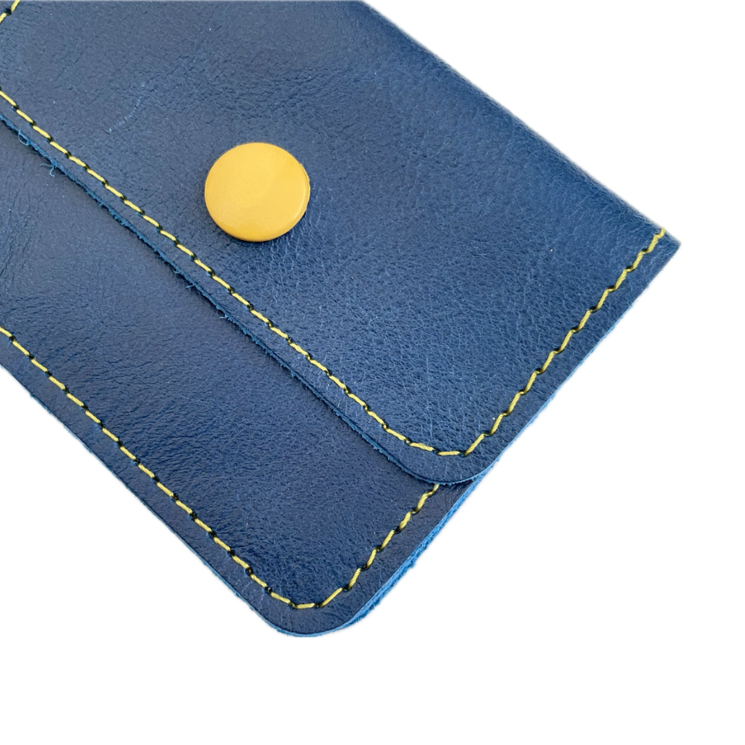 Bilbao In Summer Repurposed Leather Coinpurse Cardholder