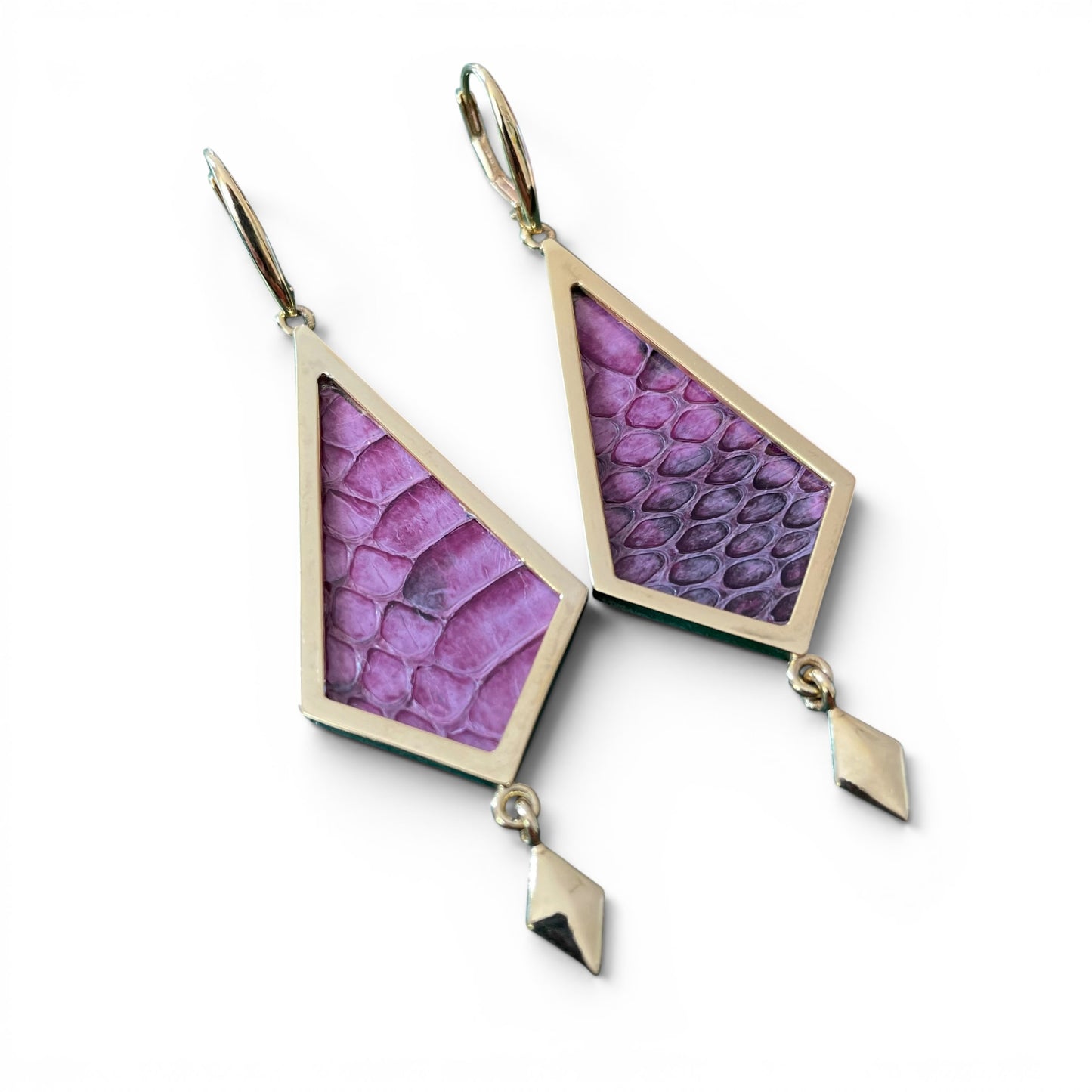 Anemone Pyramid Earrings Silver/ Gold Plated