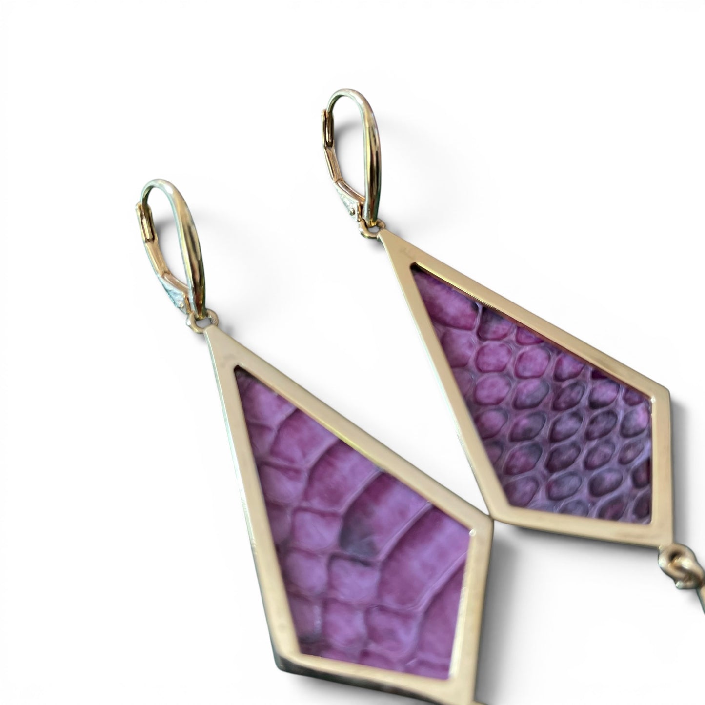Anemone Pyramid Earrings Silver/ Gold Plated