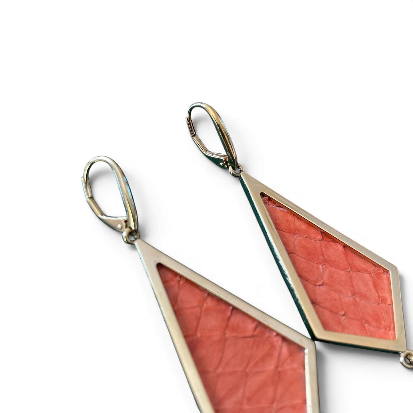 Mandarina Pyramid Earrings Silver & Gold Plated