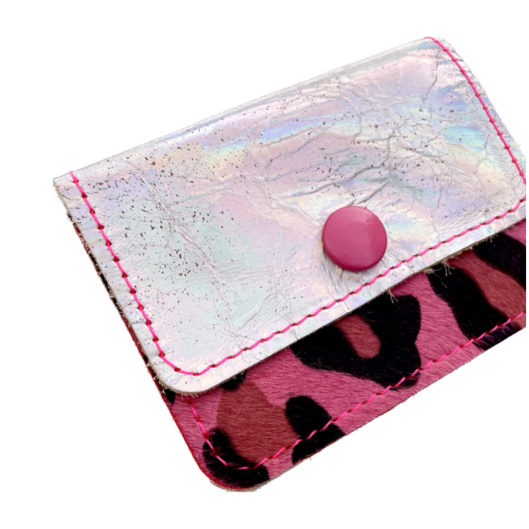 Iridescent Cheetah Coinpurse Cardholder